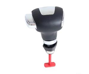 Startbuymore Pomo de palanca de cambios automático para coche, palanca de balonmano, piel sintética, ABS, color negro, ergonómico, fácil de instalar, para Skoda Octavia 2007-2013, actualización
