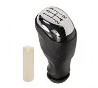 Startbuymore Pomo de palanca de cambios de material ABS de repuesto para Renault IV Mégane Duster Sandero Logan Stepway, compatible con plata brillante, plata mate, fácil instalación, actualización