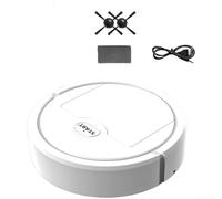 Startbuymore Robot aspirador con ruedas de prevención de obstáculos y planificación de trayectoria adaptativa para una cobertura completa (blanco)