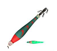 Startbuymore Señuelo de pesca de calamar con gancho luminoso diseñado para uso en agua salada, acción realista que imita a la presa natural (20#1)