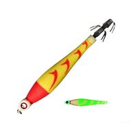 Startbuymore Señuelo de pesca de calamar con gancho luminoso diseñado para uso en agua salada, acción realista que imita a la presa natural (20#2)