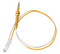 Startbuymore Sonda de sensor de termopar con válvula solenoide de cobre para estufa de gas, proporcionando protección contra fallos de llama y control de apagado de gas (A)