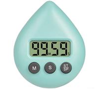 Startbuymore Temporizador magnético estilo gota de agua que soporta cuenta regresiva de 99 minutos para la gestión del tiempo de los estudiantes y el desarrollo de habilidades académicas (azul pálido)