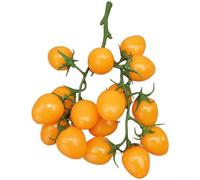 Startbuymore Tomates falsos decorativos adecuados para cocina, fiestas y uso de fotografía, hechos de plástico flexible para una autenticidad duradera (amarillo)