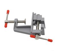 Startbuymore Tornillo de banco giratorio para uso en mesa, construcción ligera de aleación de aluminio para pasatiempos, modelado de carpintería y tareas detalladas de taller