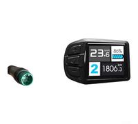 Startbuymore UKC3 E-Bike Pantalla LCD a color para monitoreo en tiempo real de nivel de batería y kilometraje con para compatibilidad de protocolo OMD NO.2