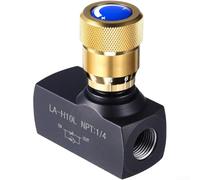 Startbuymore Válvula de control de flujo hidráulico manual industrial con accesorios NPT para una regulación precisa del flujo en aplicaciones agrícolas y de servicio pesado (NPT 1/4)