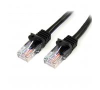 StarTech.com - Cable de Red de 10m Negro Cat5e Ethernet RJ45 sin Enganches