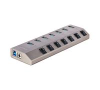 STARTECH 7-Port Self-Powered Usb-C Hub Con Individual On/Off Interruptores, USB