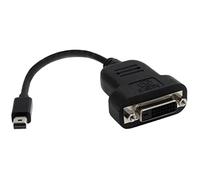 StarTech Adaptador Activo Mini DP a DVI-D, 1920x1200, 1080p (MDP2DVIS) | Conversor activo mDP a DVI-D monoenlace, Compatible con Thunderbolt 1/2 Mac y PC, Video 60Hz, Paso de EDID/DDC
