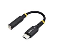 StarTech.com Adaptador de Audio USB-C a 3,5mm TRRS Minijack - Adaptador de Audio DAC USB Tipo C de Auriculares con Micrófono