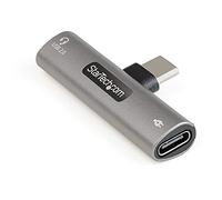 StarTech.com Adaptador de Audio y Carga USB-C - Adaptador de Audio USB Tipo C con USB-C para Auricul CDP2CAPDM