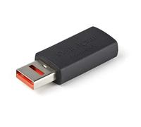 StarTech Adaptador Bloqueador de Datos USB 2.0 Macho/Hembra Negro