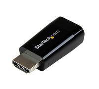 StarTech Adaptador Compacto HDMI a VGA, 1920x1200, 1080p (HD2VGAMICRO) | Convertidor portátil ideal para Chromebooks, Ultrabooks y portátiles, No requiere adaptador de corriente