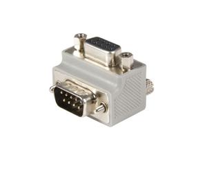 StarTech Adaptador Conversor de Cable DB9 Serie Acodado a la Derecha en Ángulo Tipo 2 Macho a Hembra