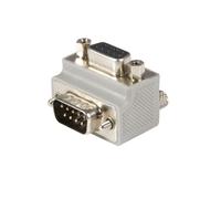 STARTECH Adaptador DB9 Acodado Angulo Recto Tipo 2, M a H (GC99MFRA2) | DB9 a DB9 en angulo recto, Macho a Hembra, Adaptador serie acodado Tipo 2