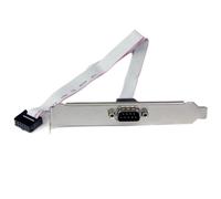 StarTech Adaptador de 40cm de Header Bracket Serie DB9 RS232 a IDC 10 Pines para Placa Base - Cabezal Serial Agregue un puerto serie a la parte posterior de su