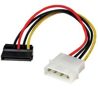 STARTECH Adaptador de alimentación Molex LP4 a SATA hembra, 0.15m, Angular