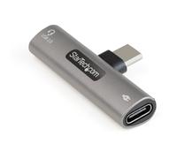StarTech.com Adaptador de Audio y Carga USB-C - Adaptador de Audio USB Tipo C con USB-C para Auricul CDP2CAPDM