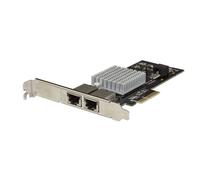 STARTECH Adaptador De Red 2-PORT NIC PCIe 10G/NBASE-T IN Negro Gigabit Ethernet