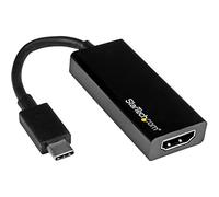 StarTech Adaptador de Vídeo USB 3.1 Tipo C a HDMI, 4K 30Hz, Dongle, Negro | Conector USB-C reversible, Adaptador de viaje para extender o duplicar la pantalla, Ideal para BYOD
