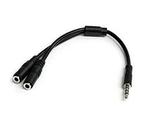 StarTech Adaptador con Micro Mini-Jack 3,5mm a 2 conectores