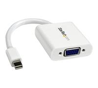 StarTech Adaptador Mini DisplayPort a VGA, 1920x1200, Blanco (MDP2VGAW) | Dongle mDP 1.2 HBR2, Convertidor de video, Monitor/Proyector VGA, EDID y DDC