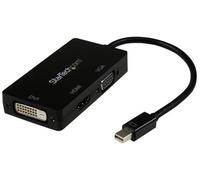 STARTECH Adaptador Mini DisplayPort a VGA/DVI/HDMI - Negro