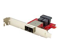 StarTech Adaptador Mini SAS Doble SFF-8643 a SFF-8644 12Gbps (SFF86448PLT2) | Soportes de perfil completo y bajo, Compatible 12Gbps, Retrocompatible 6Gbps