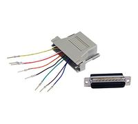 StarTech.com Adaptador Conversor Modular Serie DB25 a RJ45 Macho a Hembra