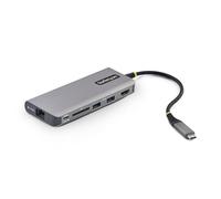StarTech Adaptador Multipuertos USB-C a HDMI - PD 140W - Hub Ladrón USB de 3 Puertos - 4K 60Hz - Ranura para Tarjetas SD - Mini Docking Station Tipo C - Red Ethernet de 2,5Gb - para MacBook