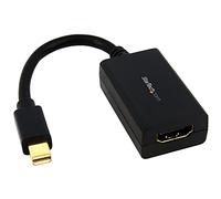 StarTech Adaptador Pasivo Mini DP a HDMI, 1920x1200, 1080p (MDP2HDMI) | Dongle con cable de 13cm, Audio 7.1 y HDCP 1.4, DPCP, Compatible con Surface Pro 1-6, Conector mDP macho a HDMI hembra