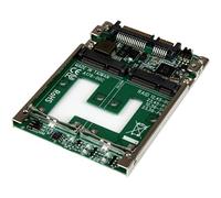 StarTech Adaptador RAID Doble mSATA SSD a SATA 2,5 Pulgadas, Marco Abierto | Compatible con SATA I, II y III, Hasta 6, 0 Gbps, Compatible con unidades y controladores SATA