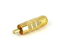 Startech Adaptador Rca A Coaxial One Size Gold