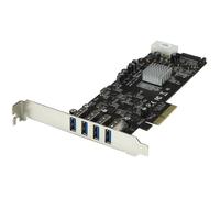 Tarjeta USB - StarTech.com PEXUSB3S44V Tarjeta PCI Express 4 Puertos USB 3.0 UASP QuadBus LP4 SATA