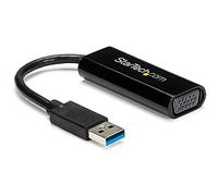StarTech Adaptador USB 3.0 a VGA, Slim, Solo Windows (USB32VGAES) | Conversor de monitor USB a VGA, No compatible con Mac, ChromeOS ni Linux