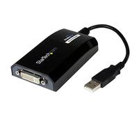 StarTech Adaptador USB-A a DVI, 1920x1200, Mac y PC (USB2DVIPRO2) | Tarjeta gráfica externa, Cable adaptador de vídeo, Conector Macho USB-A a Hembra DVI-I