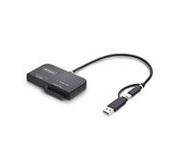 StarTech Adaptador USB-C/A a M.2 NVMe y SATA 2,5/3,5in (USB31CSAT3M2E) | Acceso sin herramientas a M.2 NVMe y SSD/HDD SATA de 2, 5/3, 5in, Host USB-C o USB-A de 10Gbps