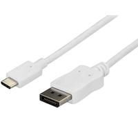 StarTech Adaptador USB-C a DisplayPort, 1.8m, Blanco