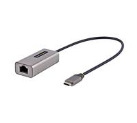 StarTech Adaptador USB-C a Ethernet Gigabit 10/100/1000Mbps, Cable 30cm | Alimentado por USB USB, Energy Efficient Ethernet, Plug and play, Compatible con Windows, macOS y Linux