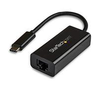 StarTech Adaptador USB-C a Ethernet Gigabit RJ45 LAN, Thunderbolt 3, Negro | Plug and play sin controladores, Compatible con Windows, macOS, Linux, ChromeOS, Android e iOS