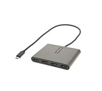 StarTech Adaptador USB-C ST USBC2HD4 - 4x HDMI 1080p, 1 m - Para Windows (no Mac/ChromeOS/Linux)