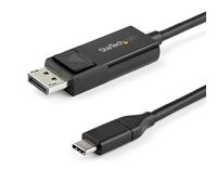StarTech.com Cable de 1m USB C a DisplayPort 1.2 de 4K a 60Hz - Cable Adaptador de Vídeo Bidireccional DP a USB-C o USB-C a DP Reversible - HBR2/HDR - Cable de Monitor USB tipo C/TB3