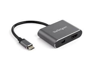 StarTech Adaptador Vídeo Multipuertos USB-C HDMI o MiniDisplayPort 4K