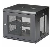 StarTech.com Armario Rack de Pared para Servidores 9U 19"4 Columnas y Estante 1U - Rack de Servidores de Montaje en Pared - Rack Ventilado para Equipo de Red