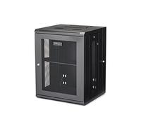 StarTech Armario Rack Mural 15U 19in - 4 Columnas - 40,6cm (RK1520WALHM) | Armario abatible 180 con puerta frontal reversible y paneles laterales desmontables