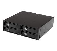StarTech Backplane Rack móvil 5,25 pulgadas 4 bahías 2,5 pulgadas SATA/SAS 6Gbps SATSASBP425