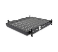 StarTech Bandeja Deslizante Ventilada 2U, 50, 8-76, 2cm, 22 (UNISLDSHF19) | Profundidad ajustable de 20 a 30 pulgadas, Función de bloqueo, Acero laminado en frío