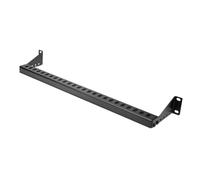 StarTech.com Barra 1U de Amarre Horizontal para Gestión de Cables en Rack - para Racks de 19" - Profundidad Ajustable - Guía Horizontal para Paneles de Parcheo/Switches/PDUs (12S-Cable-Lacing-Bar)