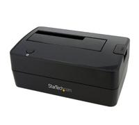 StarTech Base de 1 Bahía USB 3.0 SATA HDD/SSD 2,5/3,5, 5Gbps (SATDOCKU3S) | Base de una bahía para discos duros, Carga superior con botón de expulsión, Sin herramientas